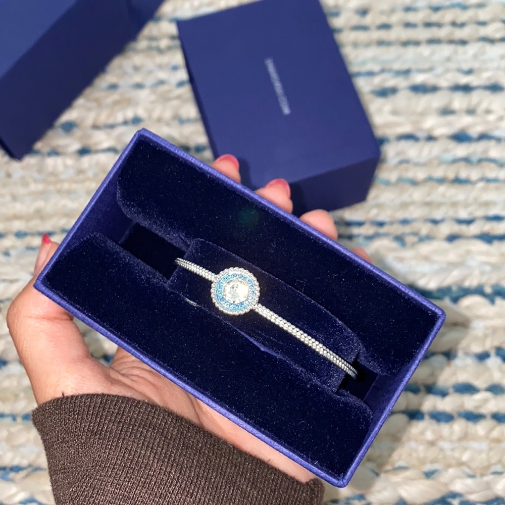 Swarovski Silver & Blue Jewel Bracelet